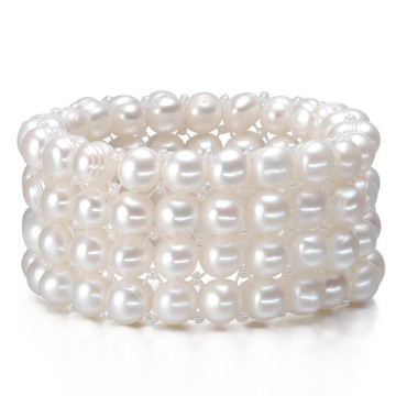 4rows Designs Wholesale Bracelet à perles d&#39;eau douce en vraie culture